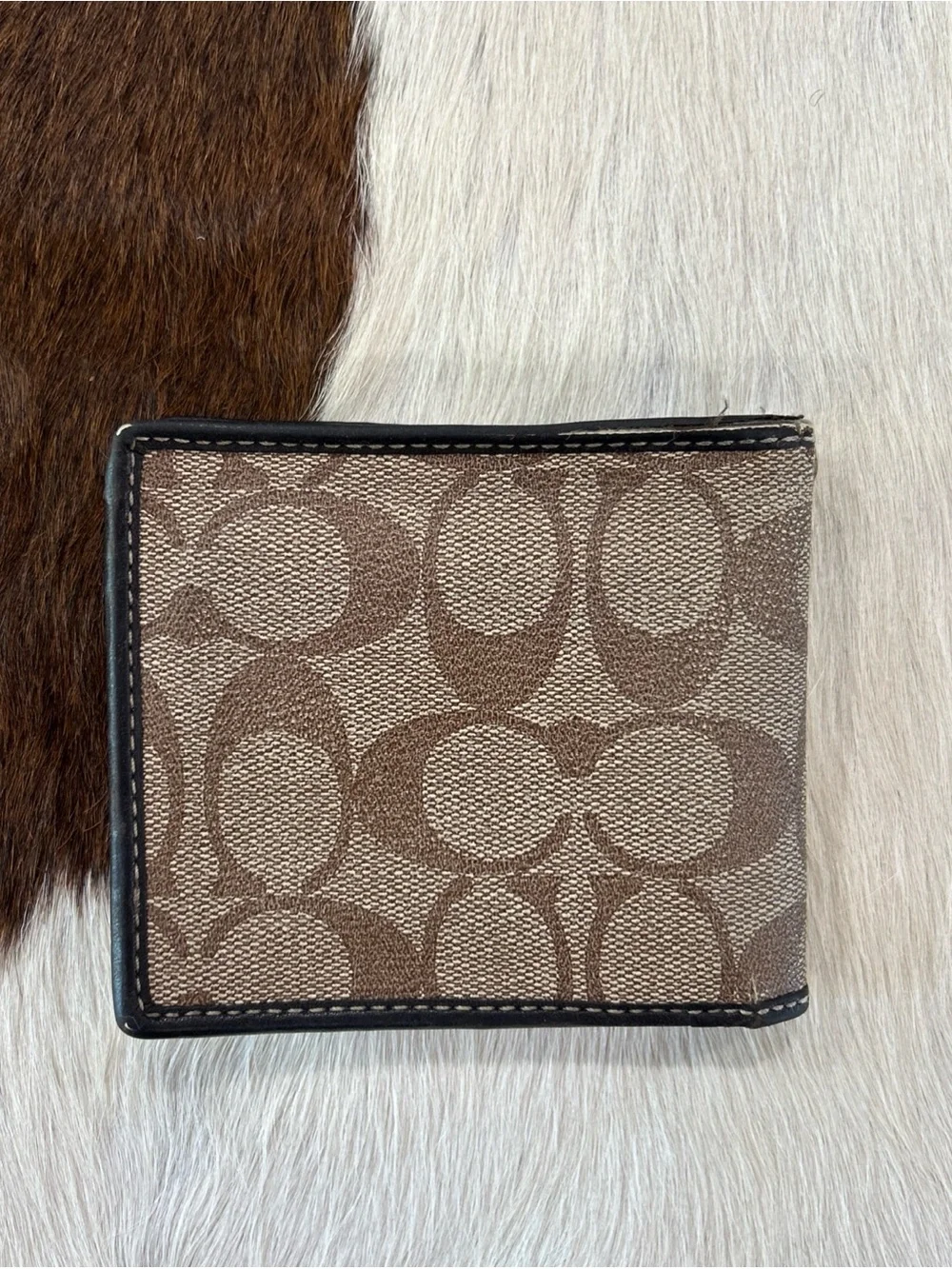 Coach Heritage Bifold Wallet Signature Men’s Brown